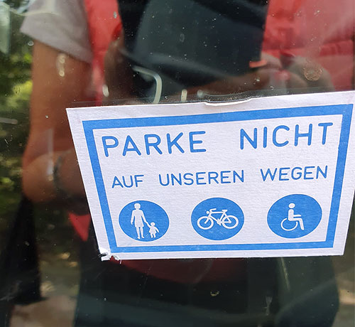 Beispiel Autoaufkleber